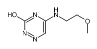 5-(2-methoxyethylamino)-2H-1,2,4-triazin-3-one结构式