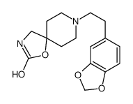 8-[3,4-(Methylenebisoxy)phenethyl]-1-oxa-3,8-diazaspiro[4.5]decan-2-one结构式