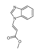 methyl 3-(benzimidazol-1-yl)prop-2-enoate Structure