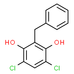 4,6-Dichloro-2-benzyl-1,3-benzenediol结构式