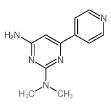 2,4-Pyrimidinediamine,N2,N2-dimethyl-6-(4-pyridinyl)- structure