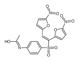 N-[4-[1,2-bis(5-nitrofuran-2-yl)ethenylsulfonyl]phenyl]acetamide结构式