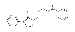 3-(4-anilinobut-1-enyl)-1-phenylpyrrolidin-2-one结构式