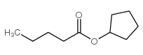 Pentanoic acid,cyclopentyl ester structure