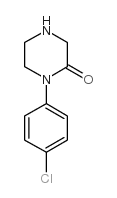 1-(4-氯苯基)哌嗪-2-酮结构式