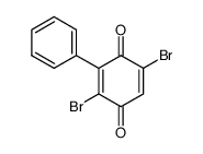 2,5-Dibromo-3-phenyl-1,4-benzoquinone structure