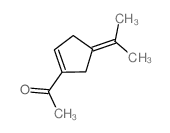 1-(4-propan-2-ylidene-1-cyclopentenyl)ethanone Structure