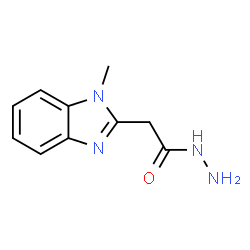 (1-METHYL-1H-BENZOIMIDAZOL-2-YL)-ACETIC ACID HYDRAZIDE structure