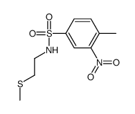 4-methyl-N-(2-methylsulfanylethyl)-3-nitrobenzenesulfonamide Structure