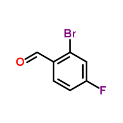 2-溴-4-氟苯甲醛结构式