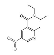 N,N-diethyl-2-methyl-5-nitropyridine-3-carboxamide Structure