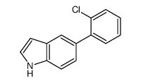 5-(2-Chlorophenyl)-1H-indole结构式