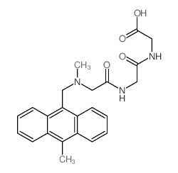 2-[[2-[[2-[methyl-[(10-methylanthracen-9-yl)methyl]amino]acetyl]amino]acetyl]amino]acetic acid Structure