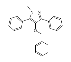 1-methyl-3,5-diphenyl-4-phenylmethoxypyrazole Structure