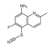 (8-amino-6-fluoro-2-methylquinolin-5-yl) thiocyanate结构式