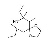 7,9-diethyl-6,7,9-trimethyl-1,4-dioxa-8-azaspiro[4.5]decane结构式