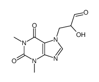 3-(1,3-dimethyl-2,6-dioxo-1,2,3,6-tetrahydro-purin-7-yl)-2-hydroxy-propionaldehyde结构式