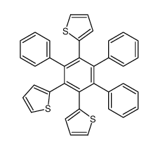 2-(2,3,5-triphenyl-4,6-dithiophen-2-ylphenyl)thiophene Structure