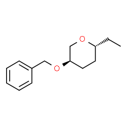 2H-Pyran,2-ethyltetrahydro-5-(phenylmethoxy)-,(2R,5R)-rel-(9CI) Structure