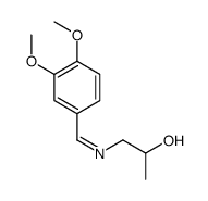 1-[(3,4-dimethoxyphenyl)methylideneamino]propan-2-ol结构式