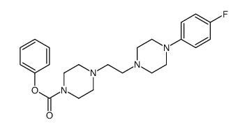 phenyl 4-[2-[4-(4-fluorophenyl)piperazin-1-yl]ethyl]piperazine-1-carboxylate Structure