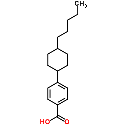 4-(trans-4-Pentylcyclohexyl)benzoic acid Structure