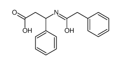 (DL)-N-(Phenylacetyl)-3-amino-3-phenylpropanoic acid Structure