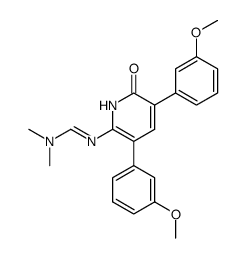 N'-[3,5-bis-(3-methoxy-phenyl)-6-oxo-1,6-dihydro-pyridin-2-yl]-N,N-dimethyl-formamidine Structure