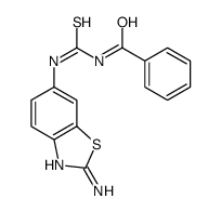 N-[(2-amino-1,3-benzothiazol-6-yl)carbamothioyl]benzamide结构式