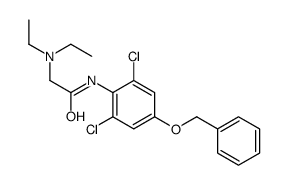 4'-(Benzyloxy)-2',6'-dichloro-2-(diethylamino)acetanilide Structure