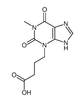 4-(1-methyl-2,6-dioxo-7H-purin-3-yl)butanoic acid结构式