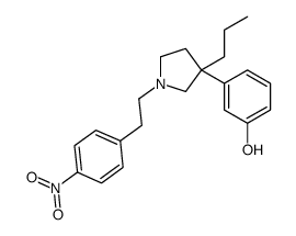 3-[1-[2-(4-nitrophenyl)ethyl]-3-propylpyrrolidin-3-yl]phenol结构式