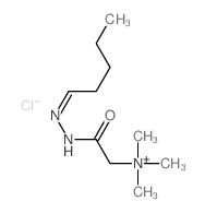 trimethyl-[(pentylideneamino)carbamoylmethyl]azanium结构式