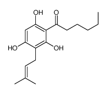 1-[2,4,6-trihydroxy-3-(3-methylbut-2-enyl)phenyl]hexan-1-one Structure