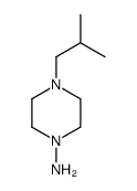 1-Piperazinamine,4-(2-methylpropyl)-(9CI) structure