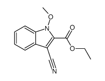 ethyl 3-cyano-1-methoxy-1H-2-indolecarboxylate Structure