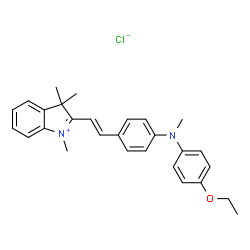 2-[2-[4-[(4-ethoxyphenyl)methylamino]phenyl]vinyl]-1,3,3-trimethyl-3H-indolium chloride Structure