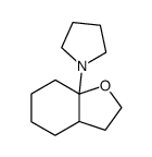 1-(hexahydrobenzofuran-7a(2H)-yl)pyrrolidine结构式