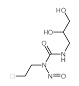 1-(2-chloroethyl)-3-(2,3-dihydroxypropyl)-1-nitroso-urea Structure