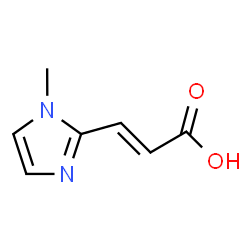 2-Propenoicacid,3-(1-methyl-1H-imidazol-2-yl)-(9CI) structure