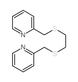 2-[2-(pyridin-2-ylmethylsulfanyl)ethylsulfanylmethyl]pyridine structure