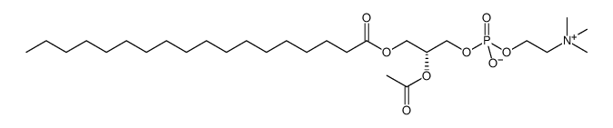 L-A-PHOSPHATIDYLCHOLINE B-ACETYL-GAMMA- structure