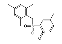 4-methyl-1-oxido-2-[(2,4,6-trimethylphenyl)methylsulfonyl]pyridin-1-ium结构式