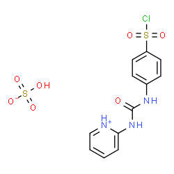 4-(3-PYRIDIN-2-YL-UREIDO)BENZENESULFONYL CHLORIDE HYDROGEN SULFATE Structure