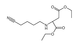 diethyl (2S)-2-(4-cyanobutylamino)butanedioate结构式