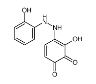 3-hydroxy-4-[2-(2-hydroxyphenyl)hydrazinyl]cyclohexa-3,5-diene-1,2-dione Structure