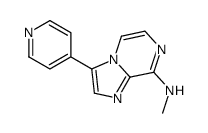 N-methyl-3-pyridin-4-ylimidazo[1,2-a]pyrazin-8-amine结构式