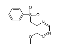 5-(benzenesulfonylmethyl)-6-methoxy-1,2,4-triazine Structure