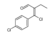 2-[chloro(4-chlorophenyl)methylene]butyraldehyde Structure