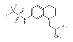 1,1,1-Trifluoro-N-[1,2,3,4-tetrahydro-1-(2-methylpropyl)-7-quinolinyl]-methanesulfonamide structure